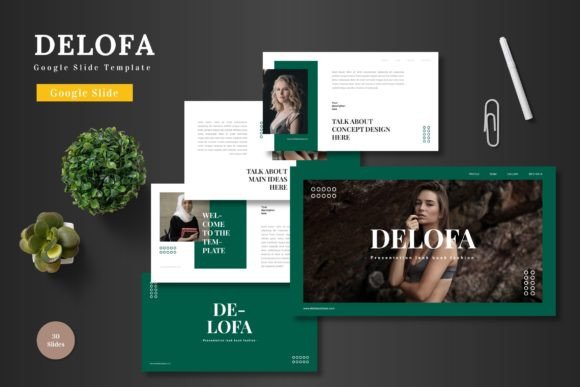 Delofa - Google Slide Template: Your Go-To for Polished Presentations