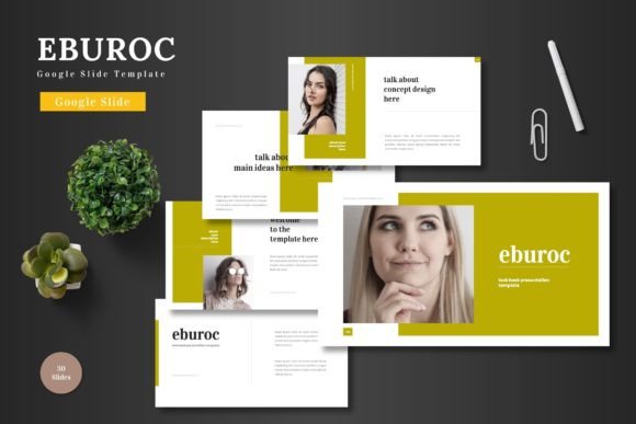 Eburoc: A Clean, Colorful Template for Your Next Big Pitch