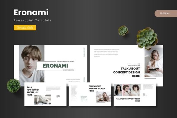 Eronami - Google Slide Template: A Designer's Visual Toolkit