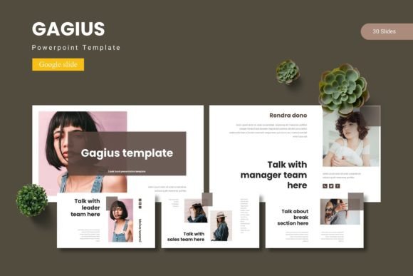 Gagius - Google Slide Template: A Designer's Toolkit for Impactful Presentations