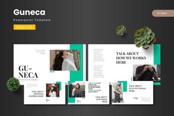 Guneca: A Modern Google Slide Template for Professional Designers